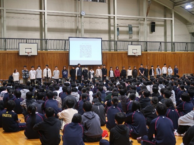 生徒総会・校歌練習