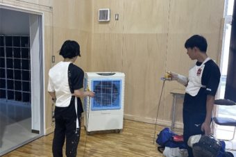 冷風機による熱中症対策